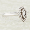 9ct White Gold Diamond Marquise Cluster Ring