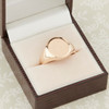 Second Hand 9ct Gold Plain Oval Signet Ring