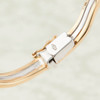 9ct 2 Colour Gold Wave Bangle