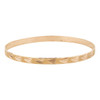 Second Hand 9ct Gold Brush Engraved Slave Bangle