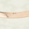 Second Hand 9ct Gold Brush Engraved Slave Bangle