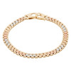 9ct 3 Colour Gold Panther Bracelet