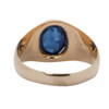 Pre-Owned 14ct Gold Sapphire Signet Ring