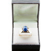 Pre-Owned 14ct Gold Sapphire Signet Ring