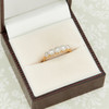 Antique 18ct Gold 5 Stone Diamond Ring - In Box