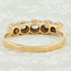 Antique 18ct Gold 5 Stone Diamond Ring - Side View