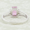 Second Hand 18ct Gold Baguette Pink Sapphire & Diamond Ring