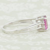 Second Hand 18ct Gold Baguette Pink Sapphire & Diamond Ring