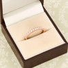 9ct Rose Gold 15 Stone Diamond Eternity Ring