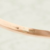 Vintage 9ct Rose Gold Flat Plain Bangle, Hallmarked 1925