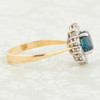 Second Hand 18ct Gold Sapphire & Diamond Cluster Ring