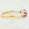Antique 18ct Gold Ruby and Diamond 3 Stone Ring
