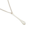 Second Hand 9ct White Gold Teardrop Pendant & 18ct Gold Chain