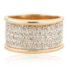 Second Hand 9ct Gold Wide Diamond Band Ring