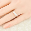 Second Hand 14ct Gold 3 Stone Trilogy Diamond Ring