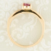 Second Hand 18ct Gold Ruby & Princess Diamond Dress Ring