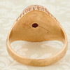 Vintage 9ct Gold Garnet Signet Ring