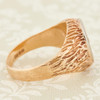 Vintage 9ct Gold Garnet Signet Ring