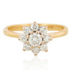 Second Hand 18ct Gold Daisy Diamond Cluster Ring