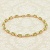 Second Hand 9ct Gold Peridot Bracelet