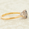 Second Hand 18ct Gold Sapphire and Diamond Cluster Trefoil Ring