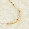 Second Hand 14ct Gold Diamond Horn Necklace