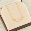 Second Hand 14ct Gold Diamond Horn Necklace