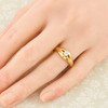 Vintage 18ct Gold Diamond Gypsy Ring – Single Stone