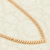Second Hand 9ct Gold Chevron Link Necklace 