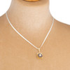 Second Hand 18ct Gold Pearl & Lapis Pendant