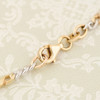 Second Hand 9ct Gold 2 Colour Curb Bracelet