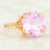 Second Hand 18ct Gold Large Pink Sapphire Ring