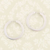 Second Hand 18ct White Gold Hoop Earrings