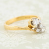 Second Hand 18ct Gold 5 Stone Diamond Cross Over Ring