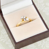 Second Hand 18ct Gold 5 Stone Diamond Cross Over Ring