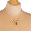 Second Hand 9ct Gold Amber Leaf Necklace