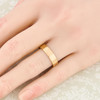 Second Hand 18ct Gold Flat Edged Plain Wedding Band Ring