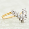 Second Hand 18ct Gold Diamond Wishbone Ring