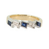 Second Hand 18ct Gold Sapphire & Diamond Eternity Ring - Main View