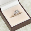 Antique 18ct White Gold Diamond Solitaire Engagement Ring