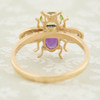 Antique Style 9ct Gold Gemstone Bee Ring