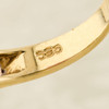 Second Hand 14ct Gold 2 Row Diamond Ring - Gold Stamp Detail