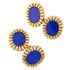 Second Hand 9ct Gold Lapis Lazuli Cufflinks