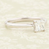 18ct White Gold Princess Cut Diamond Solitaire Ring