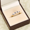 9ct Gold Sapphire & Diamond Eternity Ring