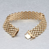 Second Hand 9ct Gold 7 Row Panther Bracelet