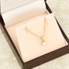 18ct Gold Solitaire Diamond Pendant & Chain – 0.15 Carat