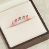 Second Hand 18ct Gold Baguette Ruby & Diamond Eternity Ring