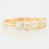 Antique 18ct Gold 5 Stone Diamond Ring – 1 Carat - Angled View