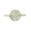 Vintage Edwardian 9ct Gold Diamond Daisy Cluster Ring